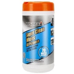 Универсальные влажные салфетки VISBELLA SuperClean 70 шт цена и информация | Автохимия | 220.lv
