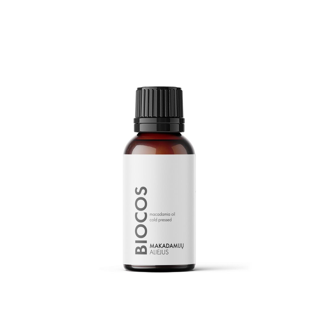 MAKADĀMIJAS 100% dabīgā eļļa BIOCOS, 50 ml. cena un informācija | Ēteriskās eļļas, kosmētiskās eļļas, hidrolāti | 220.lv