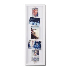 Umbra vertikāls plastmasas fotorāmis Flip, 72x24 cm, balts cena un informācija | Foto rāmji, foto albumi | 220.lv