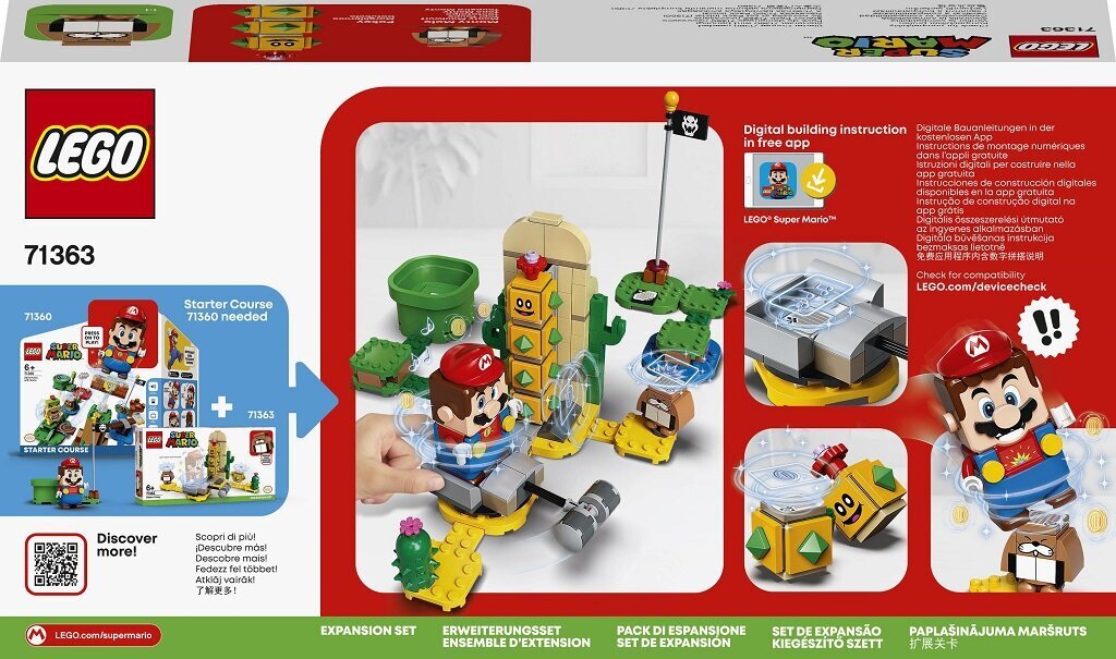 71363 LEGO® Super Mario Tuksneša Pokey papildinājums цена и информация | Konstruktori | 220.lv