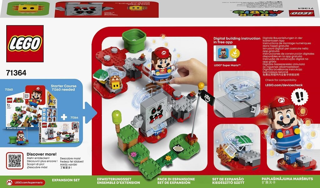 71364 LEGO® Super Mario Whomp nepatikšanas ar lavu papildinājums cena un informācija | Konstruktori | 220.lv