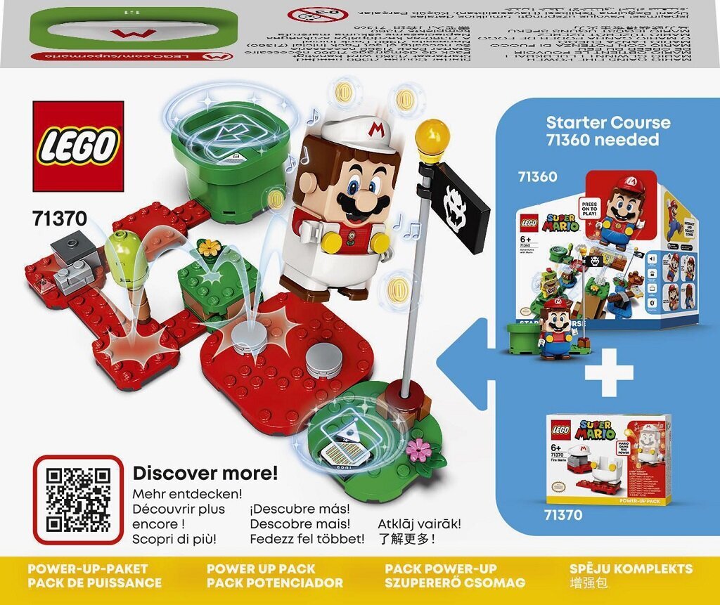 71370 LEGO® Super Mario Uguns Mario spēka komplekts цена и информация | Konstruktori | 220.lv