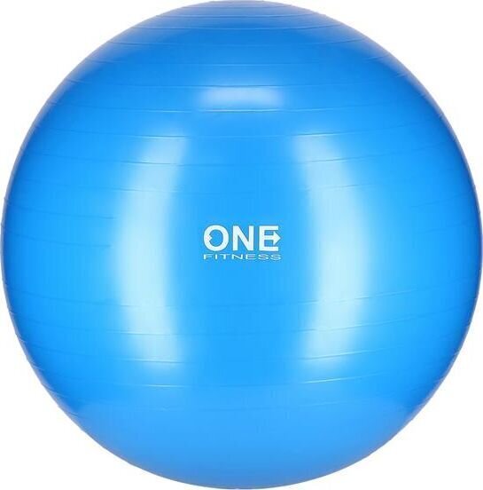 Vingrošanas bumba One Fitness Gym Ball 10, bez pumpja, 75cm, zila cena un informācija | Vingrošanas bumbas | 220.lv