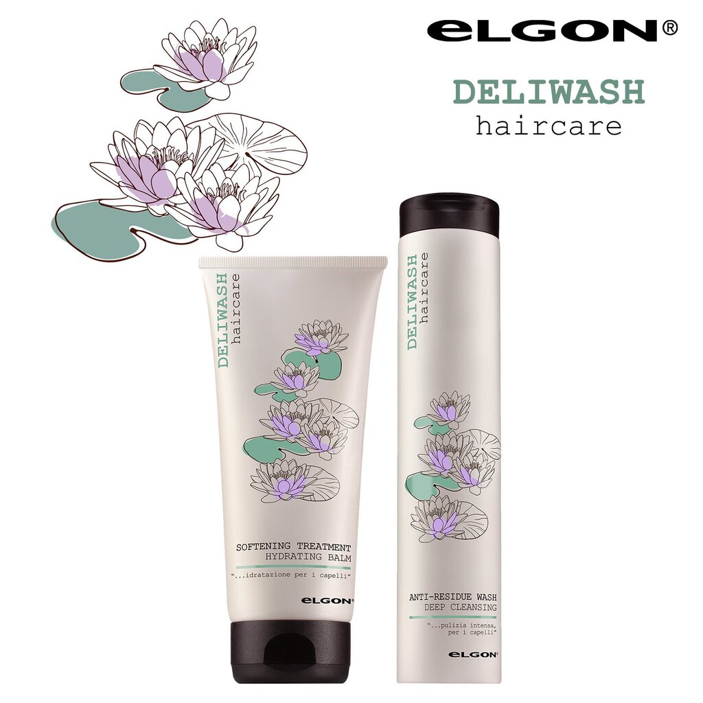 Dziļi attīrošs matu šampūns Elgon Deliwash Anti-Residue 250 ml cena un informācija | Šampūni | 220.lv