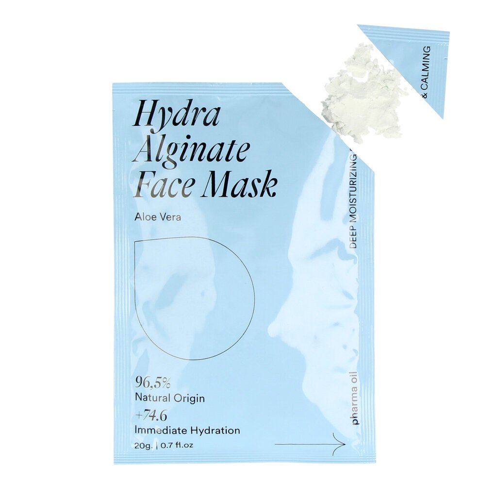 Alginātu sejas maska "Pharma Oil", Hydra 20 g, 1 gab. цена и информация | Sejas maskas, acu maskas | 220.lv