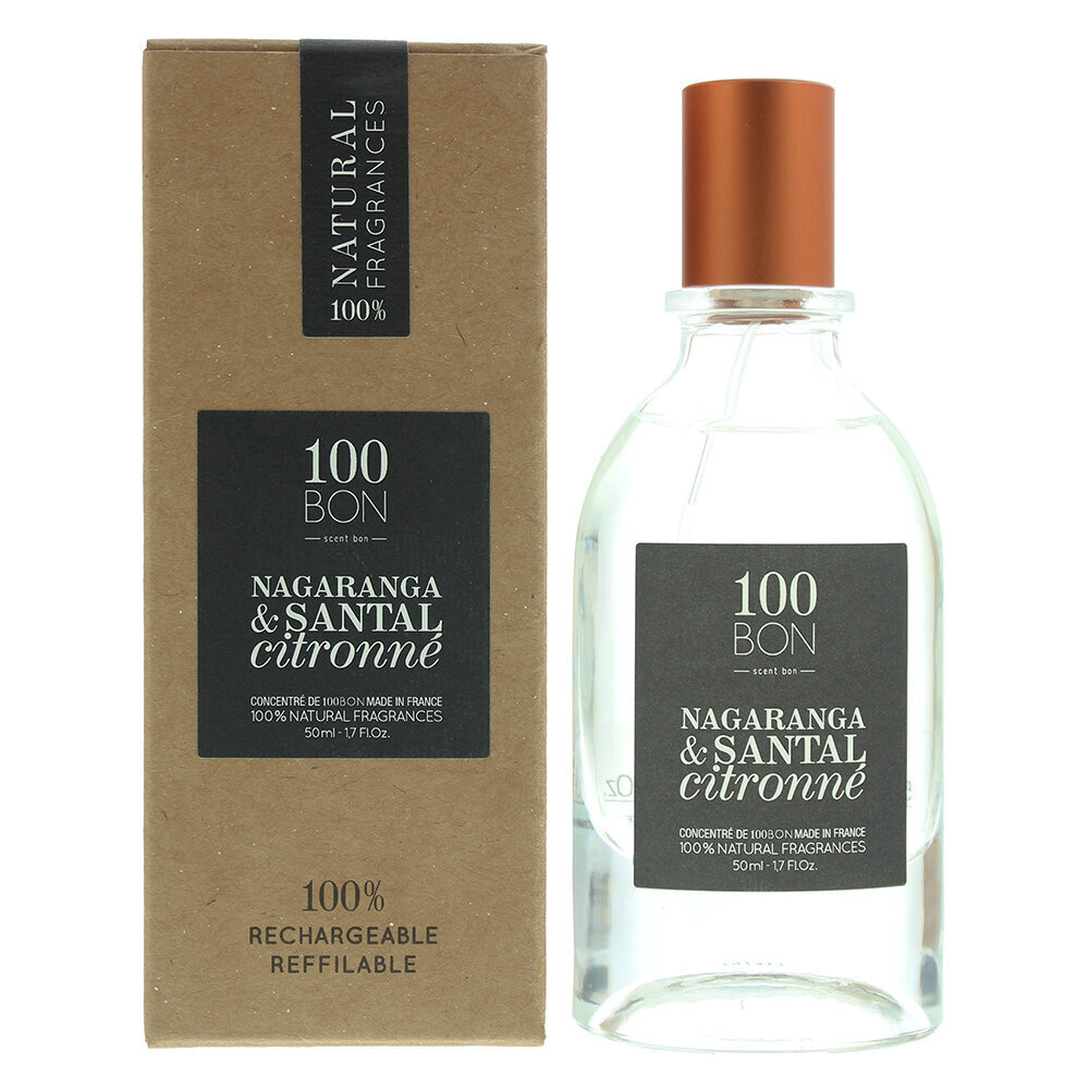 Parfimērijas ūdens vīriešiem/sievietēm 100BON Nagaranga un sandalkoka citrons EDP 50ml cena un informācija | Vīriešu smaržas | 220.lv