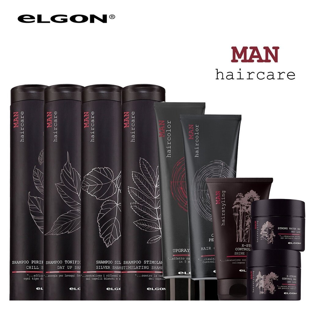 Mitrā efekta matu vasks vīriešiem Elgon Man Strong Water 100 ml cena un informācija | Matu veidošanas līdzekļi | 220.lv
