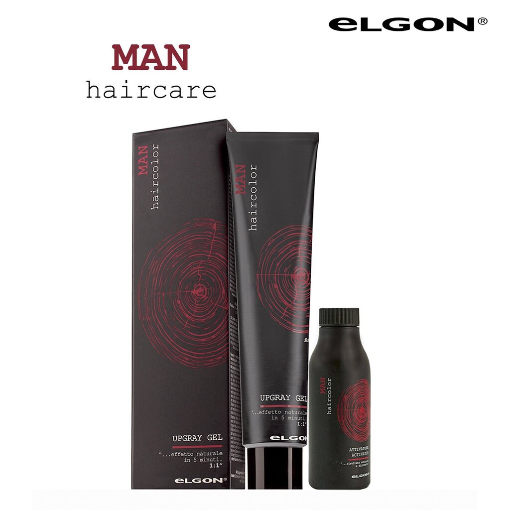 Gela matu krāsa vīriešiem Elgon Man Upgray Nr. 2 80 ml, tumši brūna cena un informācija | Matu krāsas | 220.lv