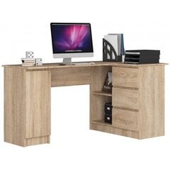 Письменный стол NORE B20, правый вариант, цвета дуба цена и информация | Компьютерные, письменные столы | 220.lv