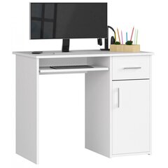 Письменный стол NORE Pin, белый цена и информация | Компьютерные, письменные столы | 220.lv