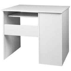 Письменный стол NORE Pin, белый/черный цена и информация | Компьютерные, письменные столы | 220.lv