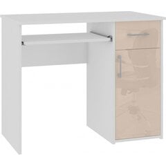 Письменный стол NORE Pin, белый/коричневый цена и информация | Компьютерные, письменные столы | 220.lv
