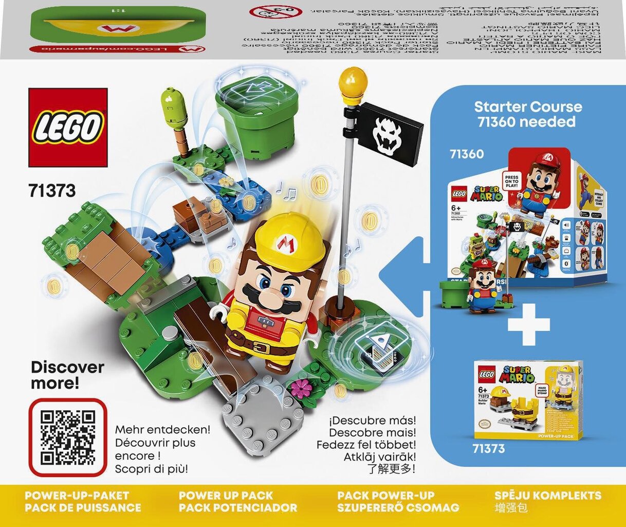 71373 LEGO® Super Mario Būvētāja Mario spēju komplekts cena un informācija | Konstruktori | 220.lv