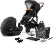 Universāli rati Kinderkraft Prime 2in1 + mātes soma, black цена и информация | Bērnu rati | 220.lv