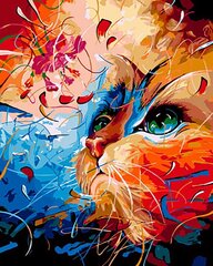 Gleznošanas komplekts - Kaķu dzeja, 40x50 cena un informācija | Gleznas pēc numuriem | 220.lv