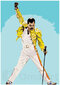 Gleznošanas komplekts - Freddie Mercury, 35x50 cena un informācija | Gleznas pēc numuriem | 220.lv