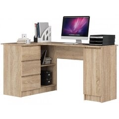 Письменный стол NORE B20, левый вариант, цвета дуба цена и информация | Компьютерные, письменные столы | 220.lv
