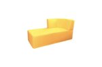 Dīvāns Wood Garden Siena 120R Premium, dzeltens