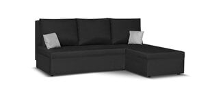 Universāls mīkstais stūra dīvāns Bellezza Tom, melns/pelēks cena un informācija | Stūra dīvāni | 220.lv