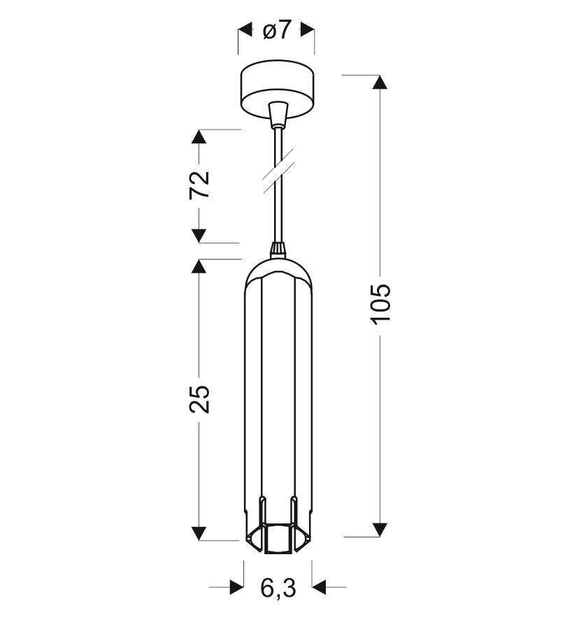 Candellux piekaramā lampa 31-77691 cena un informācija | Lustras | 220.lv