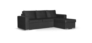 Universāls stūra dīvāns Bellezza Panoramix L, melns cena un informācija | Stūra dīvāni | 220.lv
