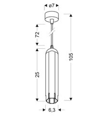 Candellux подвесной светильник 31-77684 цена и информация | Люстры | 220.lv