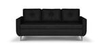 Dīvāns - gulta Bellezza Red, melns