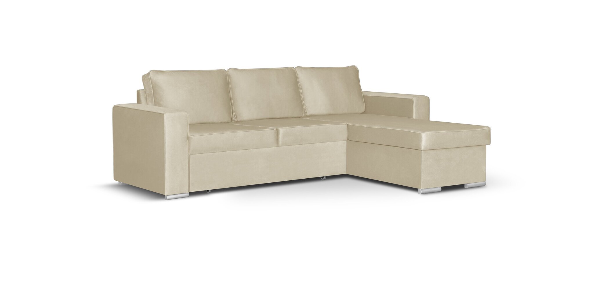 Universāls stūra dīvāns Bellezza Panoramix L, krēmkrāsas cena un informācija | Stūra dīvāni | 220.lv