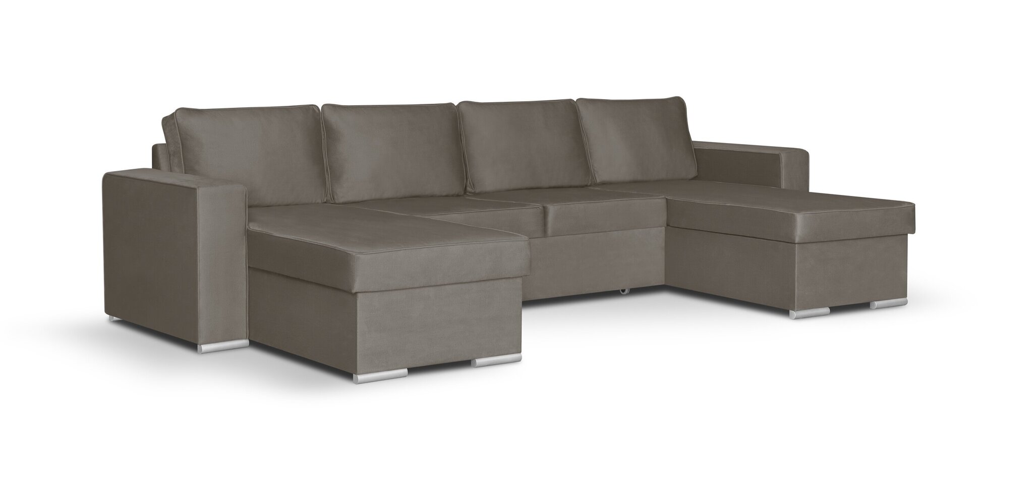 Universāls stūra dīvāns Bellezza Panoramix U, gaiši brūns cena un informācija | Stūra dīvāni | 220.lv