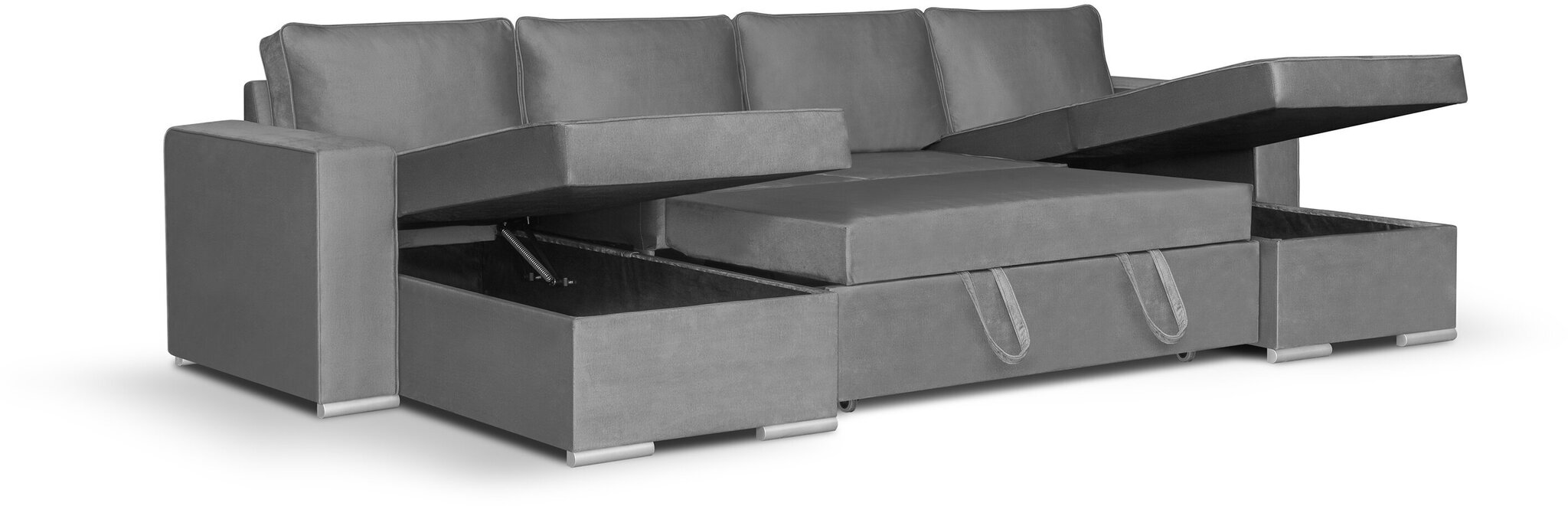 Universāls stūra dīvāns Bellezza Panoramix U, melns cena un informācija | Stūra dīvāni | 220.lv