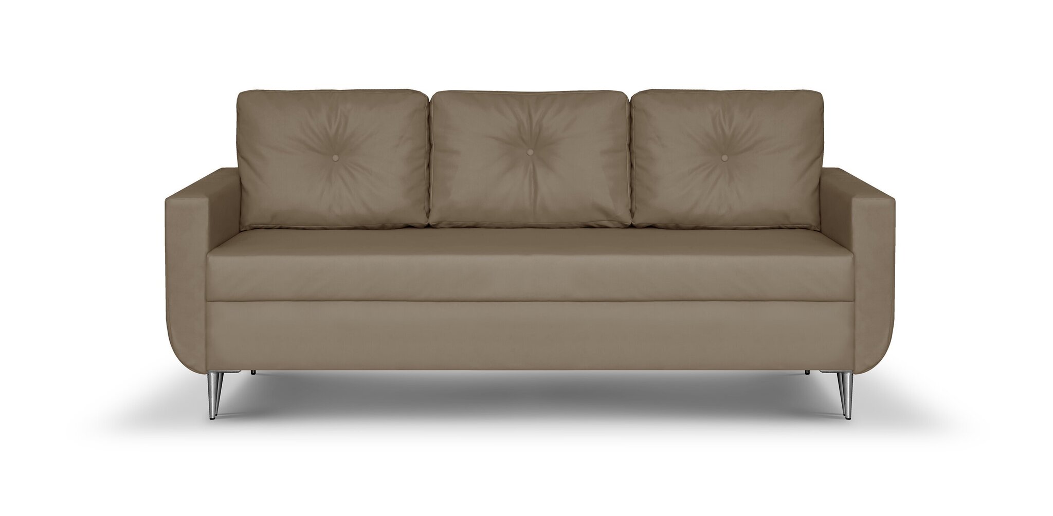 Dīvāns - gulta Bellezza Red, gaiši brūna cena un informācija | Dīvāni | 220.lv