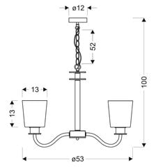 Candellux piekaramā lampa Schubert cena un informācija | Piekaramās lampas | 220.lv