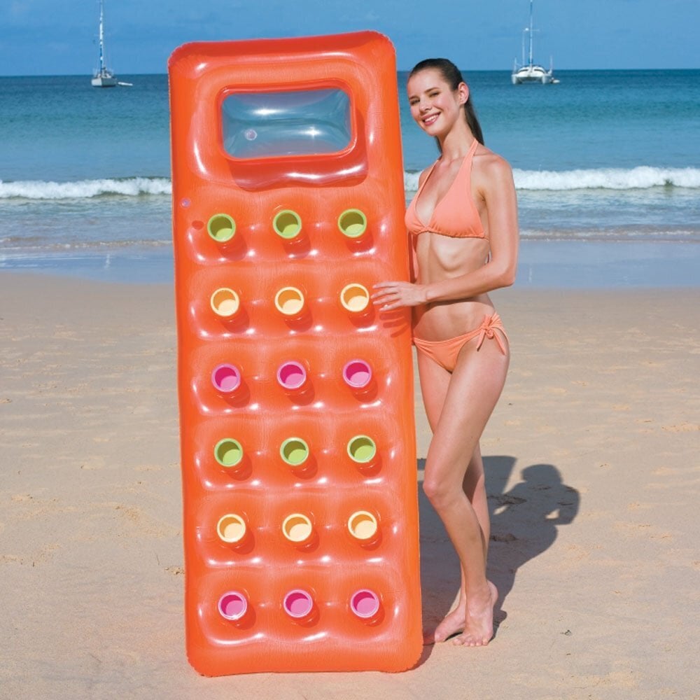 Piepūšamais pludmales matracis Bestway Fashion 177x63x16 cm цена и информация | Piepūšamās rotaļlietas un pludmales preces | 220.lv