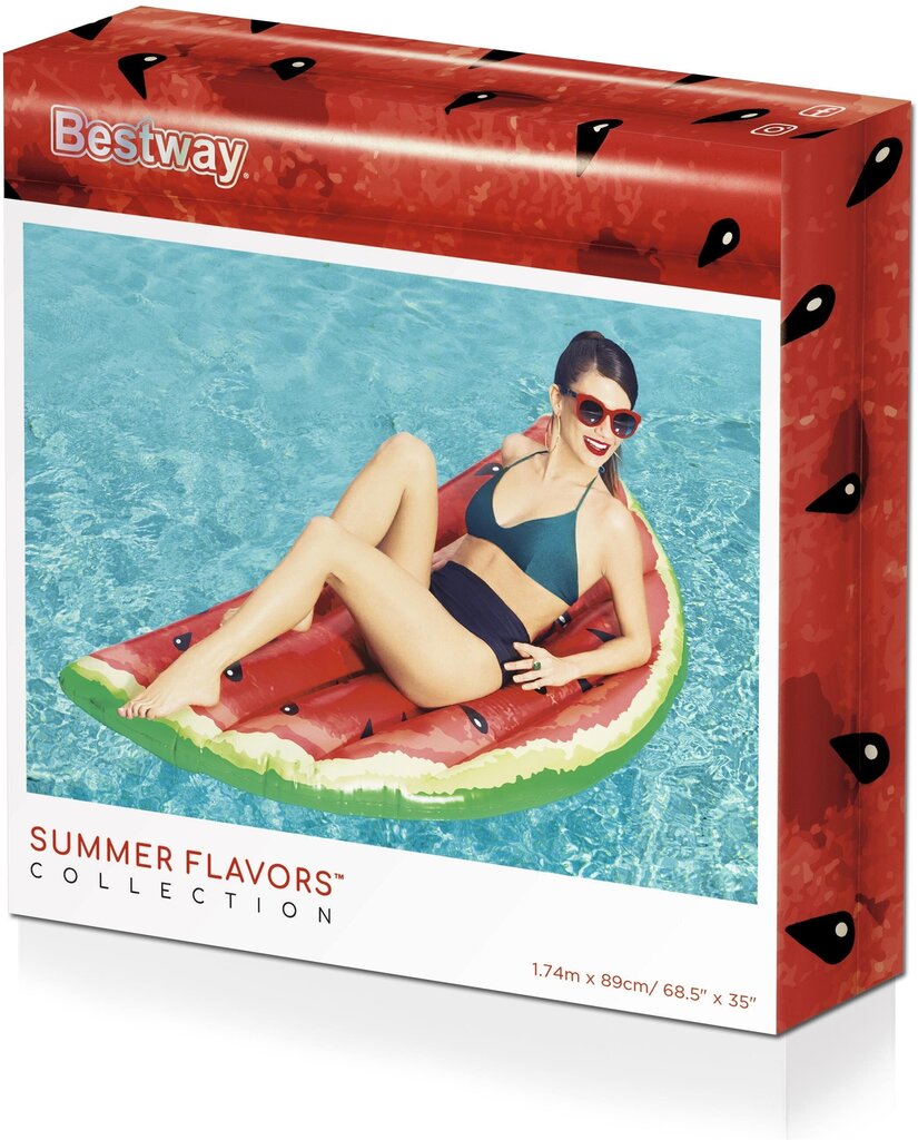 Piepūšamais pludmales matracis Bestway Summer Fruit 154x91x23 cm цена и информация | Piepūšamās rotaļlietas un pludmales preces | 220.lv