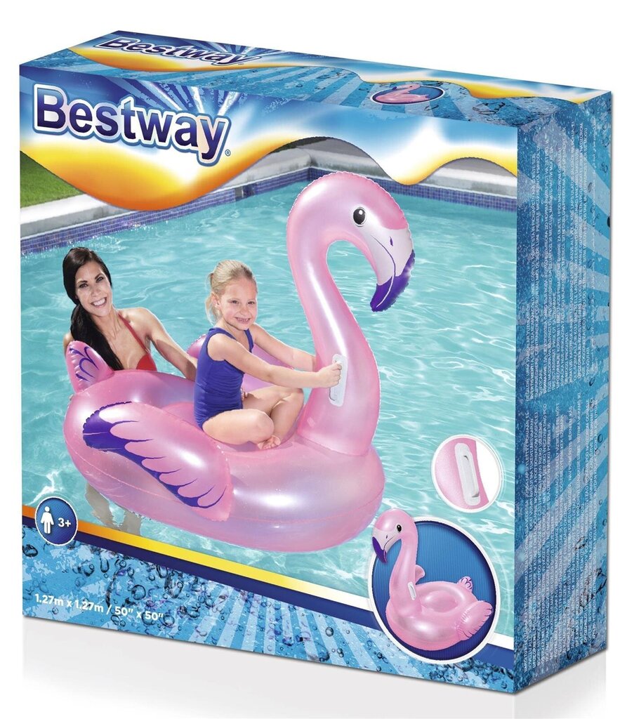 Piepūšams Flamingo Bestway 122x99x105 cm cena un informācija | Piepūšamās rotaļlietas un pludmales preces | 220.lv