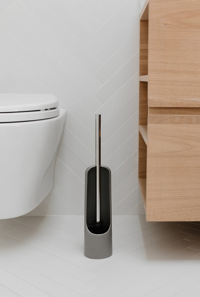 Umbra tualetes birste Touch, pelēka cena un informācija | Vannas istabas aksesuāri | 220.lv