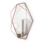 Tērauda sienas spogulis Umbra Prisma, 43x57 cm, gaiši brūns cena un informācija | Spoguļi | 220.lv