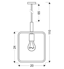 Candellux piekaramā lampa Frame cena un informācija | Piekaramās lampas | 220.lv