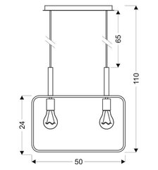 Candellux подвесной светильник White 2 цена и информация | Настенный/подвесной светильник Eye Spot 11 BL, чёрный | 220.lv