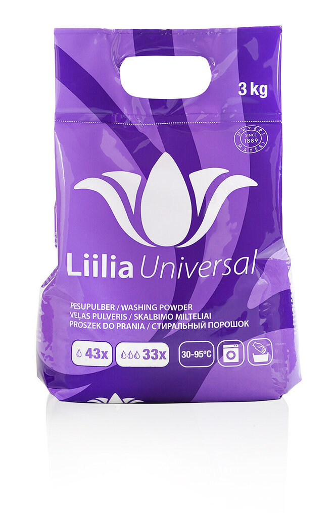 Liilia Universal veļas pulveris 3kg cena un informācija | Veļas mazgāšanas līdzekļi | 220.lv