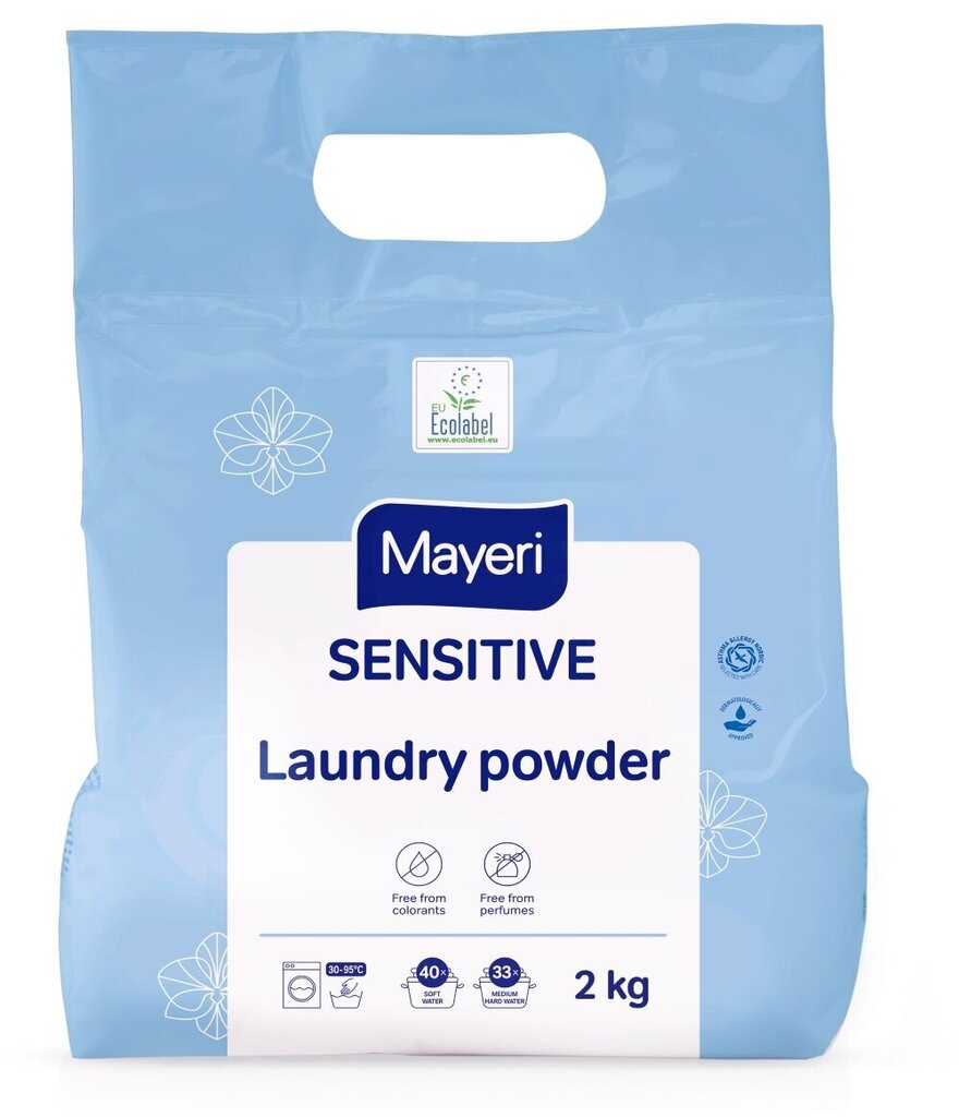 MAYERI Sensitive veļas pulveris 2kg cena un informācija | Veļas mazgāšanas līdzekļi | 220.lv