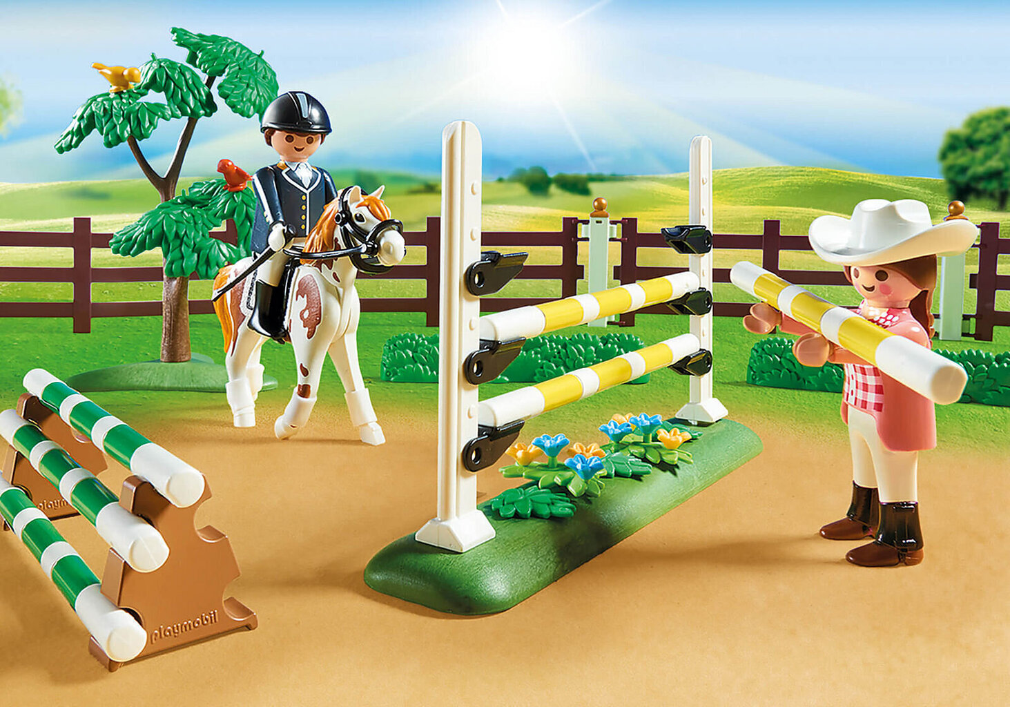 70337 PLAYMOBIL® Country Zirgu izstāde cena un informācija | Konstruktori | 220.lv