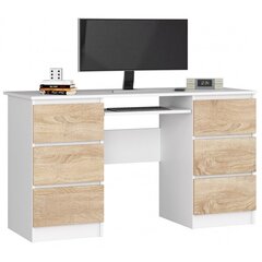 Письменный стол NORE A-11, белый / дубовый цвет цена и информация | Компьютерные, письменные столы | 220.lv