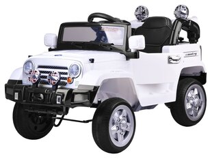 Vienvietīgs bērnu apvidus automobilis "Jeep", balts cena | 220.lv
