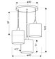 Candellux piekaramā lampa Long 3 цена и информация | Piekaramās lampas | 220.lv