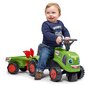 Stumjamais traktors ar ķerru un smilšu rotaļlietām Falk Baby Claas 212C cena un informācija | Rotaļlietas zīdaiņiem | 220.lv