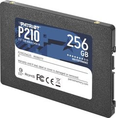 Patriot P210S256G25 cena un informācija | Cietie diski (HDD, SSD, Hybrid) | 220.lv
