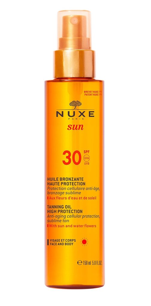 Saules aizsargeļļa Nuxe Sun SPF30, 150 ml цена и информация | Sauļošanās krēmi | 220.lv