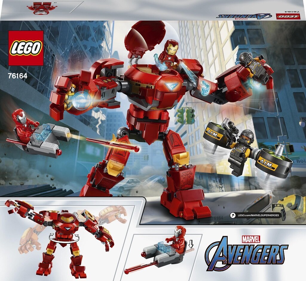 76164 LEGO® Super Heroes Dzelzs vīrs Hulkbuster pret A.I.M. Aģentu cena un informācija | Konstruktori | 220.lv