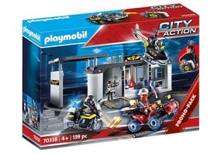 70338 PLAYMOBIL® City Action Pārnēsājams speciālo spēku štābs cena un informācija | Konstruktori | 220.lv